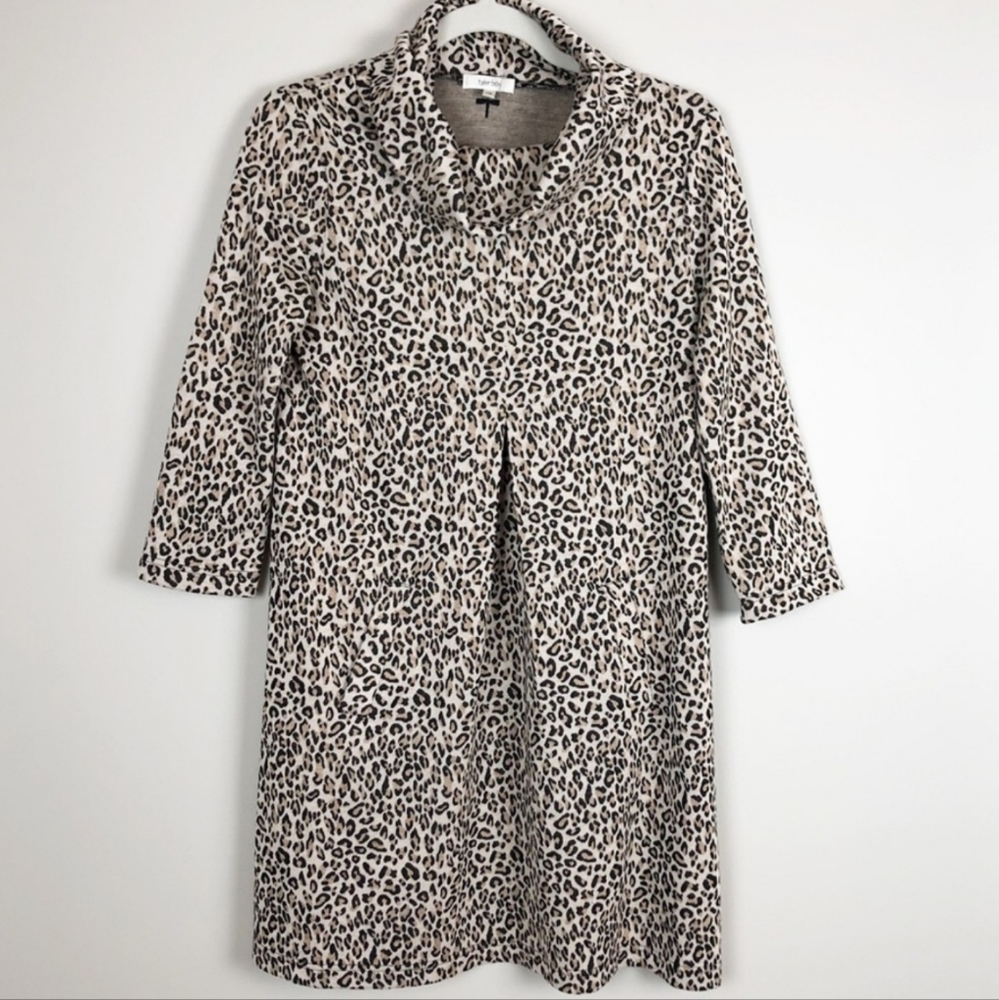 XS Tyler Boe Kim Dress, Leopard Print
